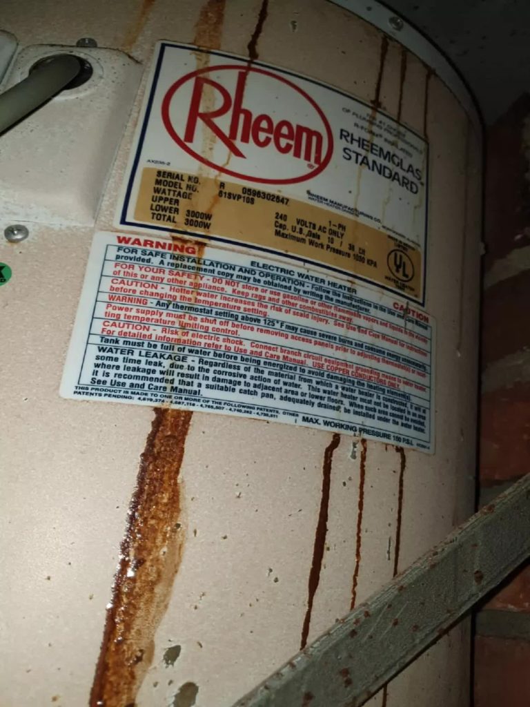 Rheem 61SVP10S Water Heater Replacement With Rheem 61SVP10S Water Heater at Mariam Walk on 20 June 2022