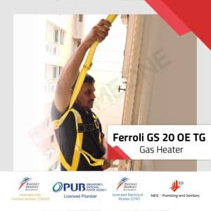 Ferroli GS 20 OE TG with technician