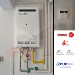 Rinnai REU 1618W RS Gas Water Heater Replace, Install, Repair to resolve no hot water, control panel no display issues