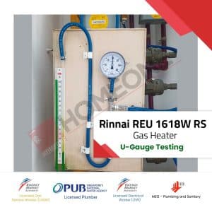 Rinnai REU 1618W RS U-Gauge Testing