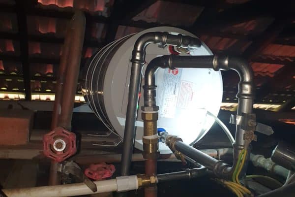 Rheem EHG 25S 25L Water Heater Above Ceiling