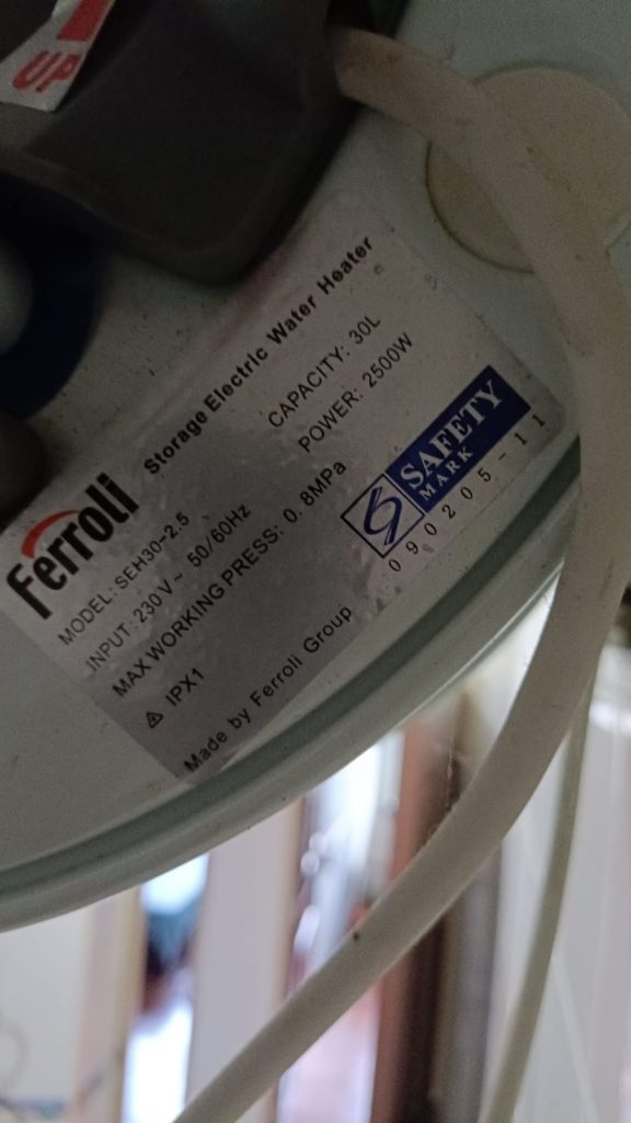 Ferroli Water Heater Woodlands Drive