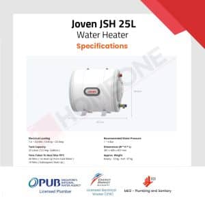 Joven JSH-25 Electric Storage Water Heater Specifications