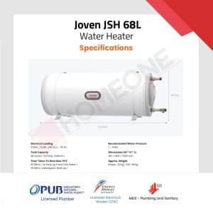 Joven JSH-68 Electric Storage Water Heater Specifications