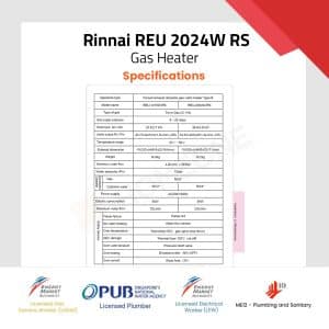 Rinnai REU 2024W RS Specifications