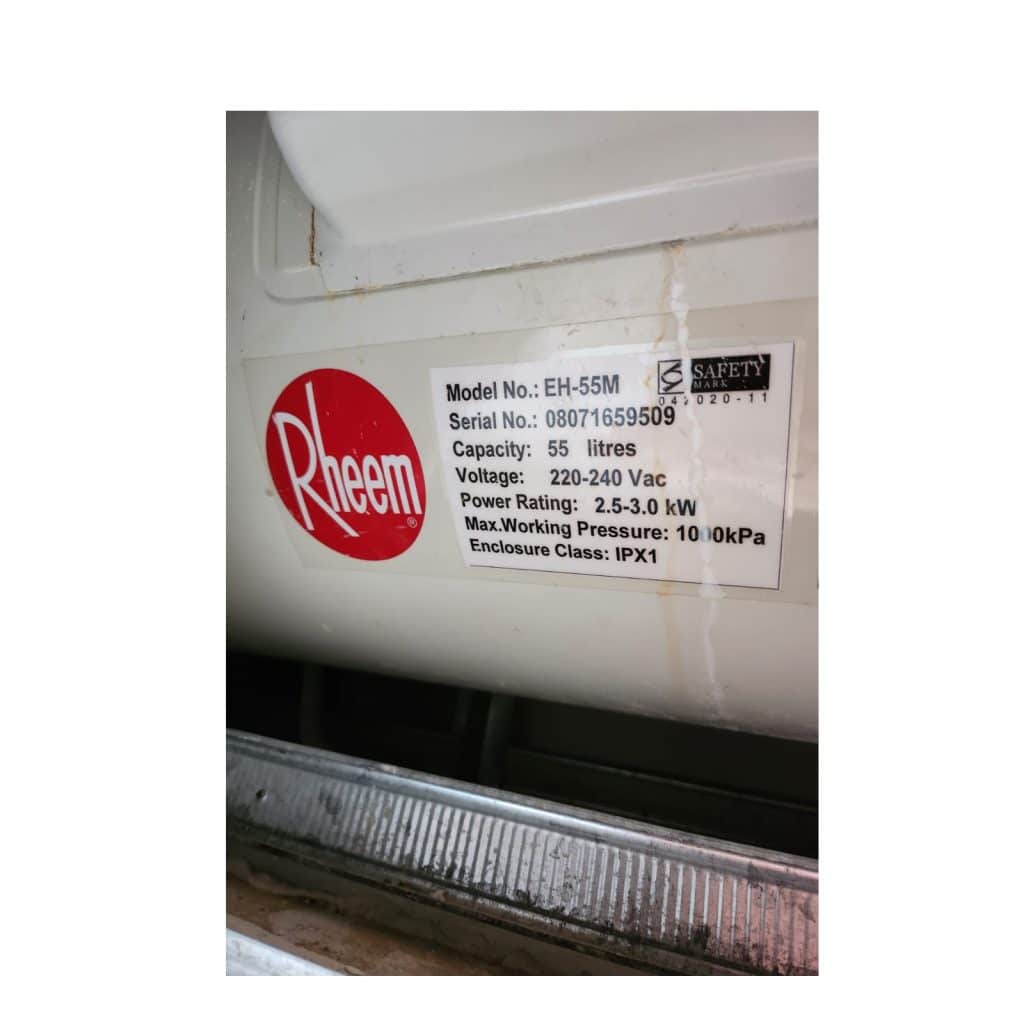 Rheem EH-55M Water Heater