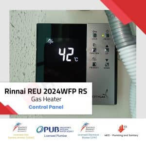 Rinnai REU 2024WFP RS Control Panel