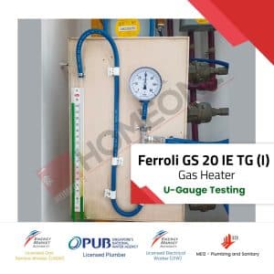 Ferroli GS 20 IE TG(I) U-Gauge Testing