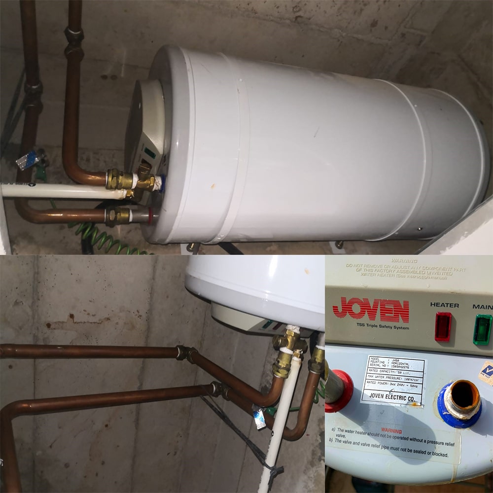 Rheem JH50 water heater replacement at Centurion Residences- 2 Feb 2024