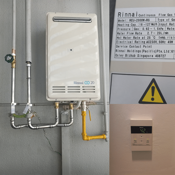 Rinnai REU-2008W-RS Gas Heater Installation