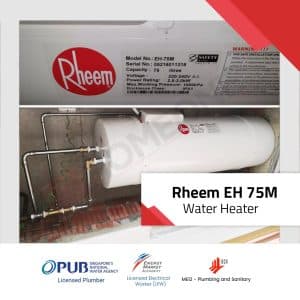 Rheem EH-75M Electric Storage Water Heater 1