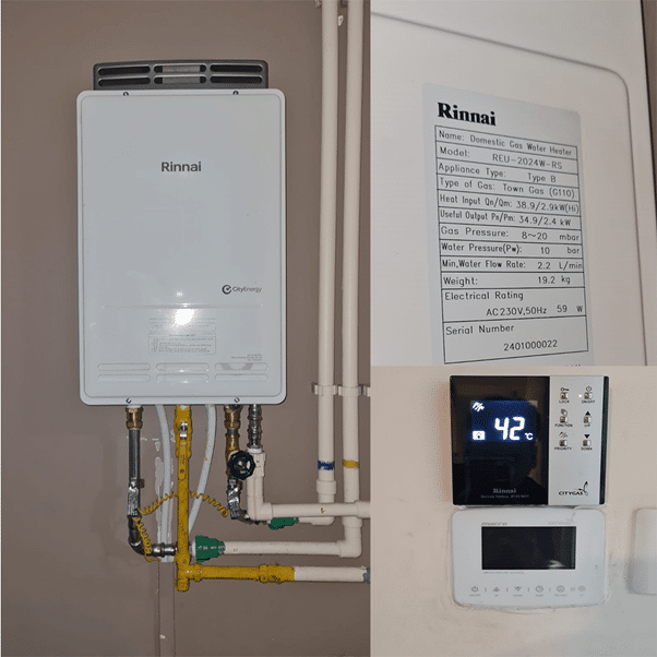 Rinnai Gas Heater Installation