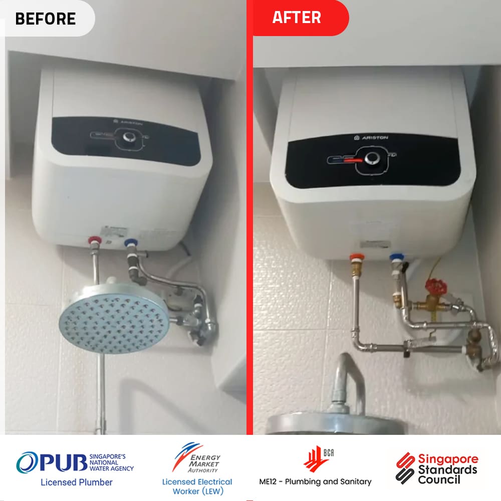 Before and After - Ariston AN2 30 RS Water Heater