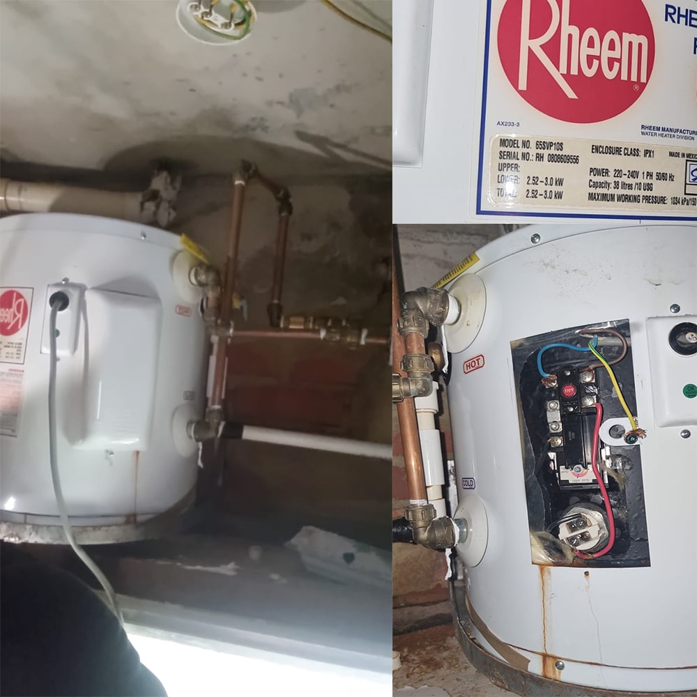 Rheem 65SVP10S water heater replacement at Banyan Condo - 9 Mar 2024