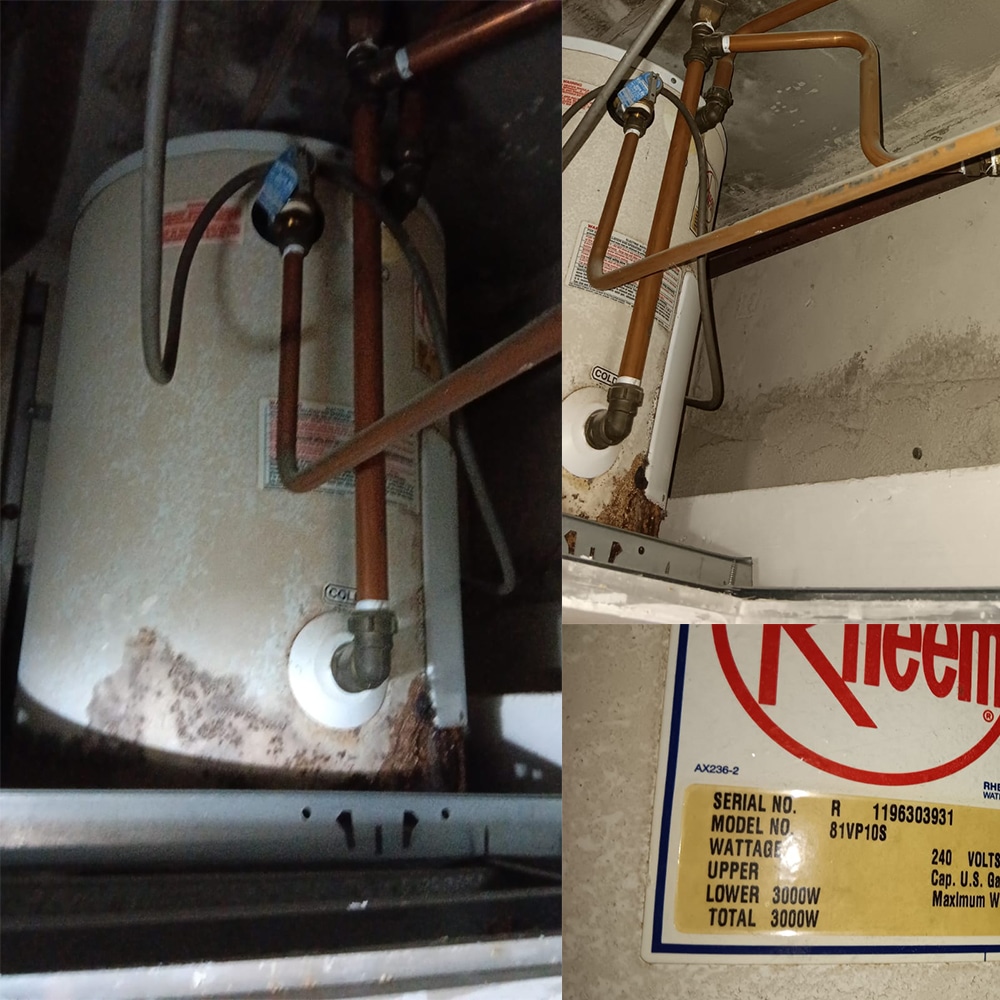 Rheem 81VP10S water heater replacement at Symphony Heights - 5 Apr 2024