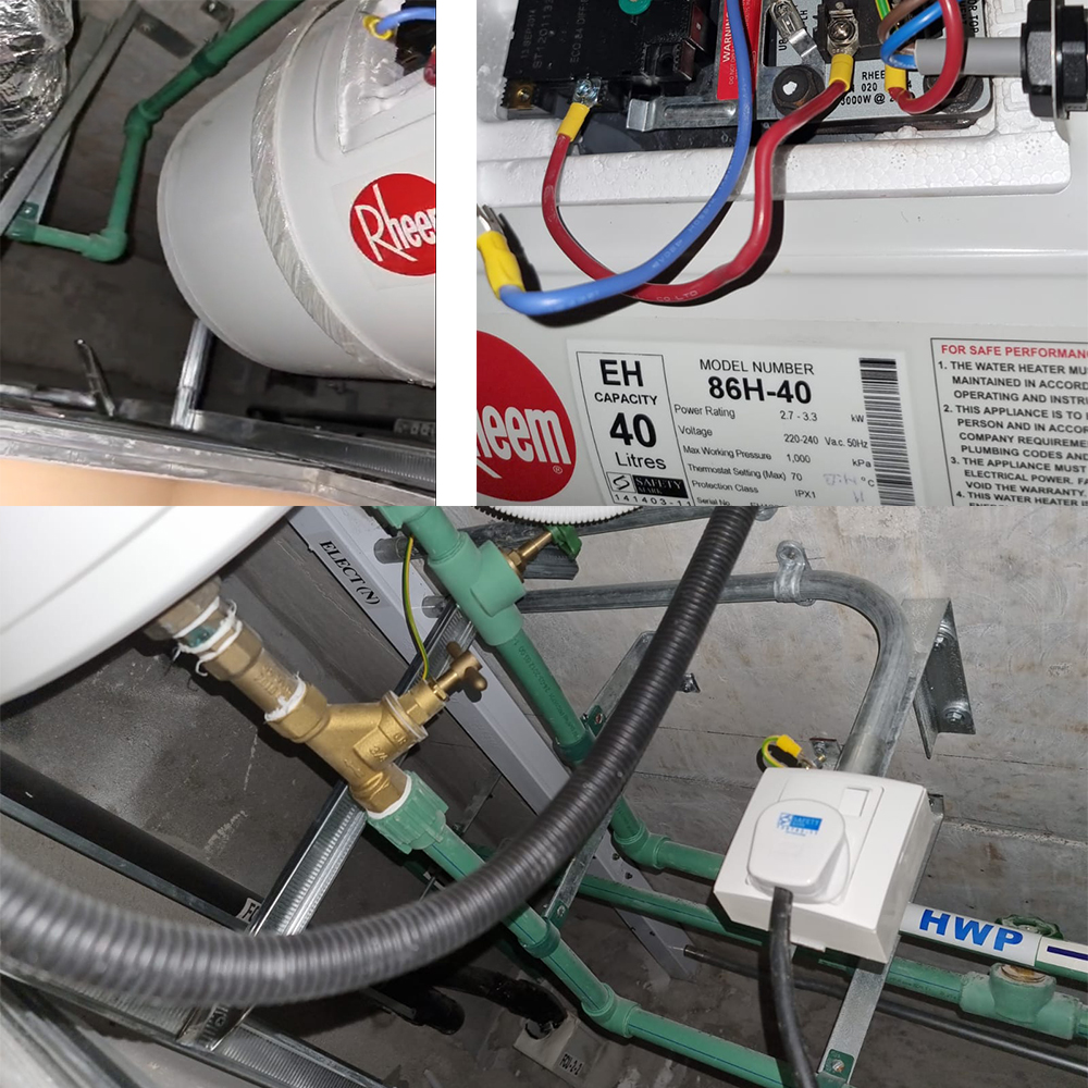 Rheem 86H-40 water heater heater replacement at The Glades - 3 Feb 2024