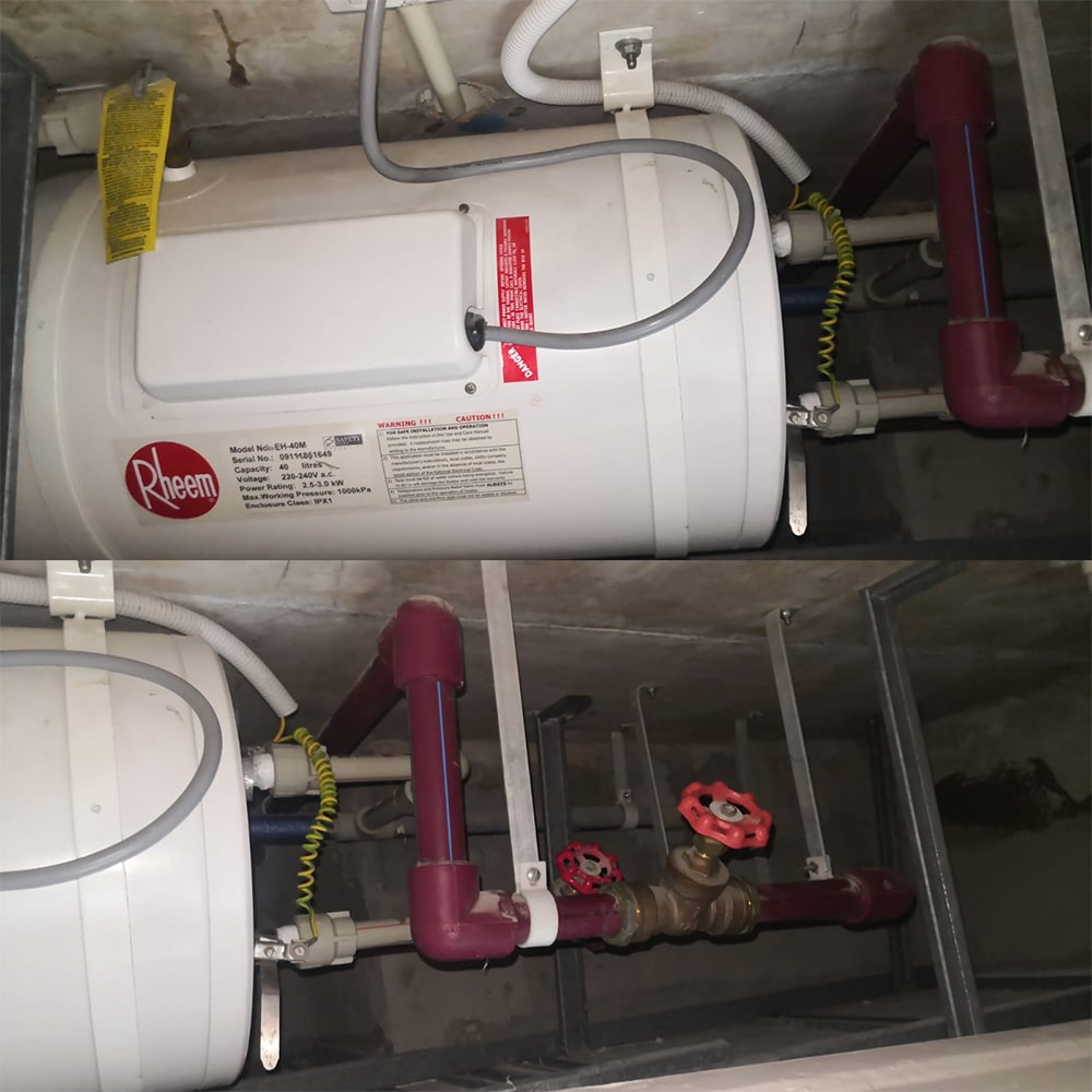 Rheem EH-40M water heater replacement at TheEstuary @ Yishun -9 Mar 2024