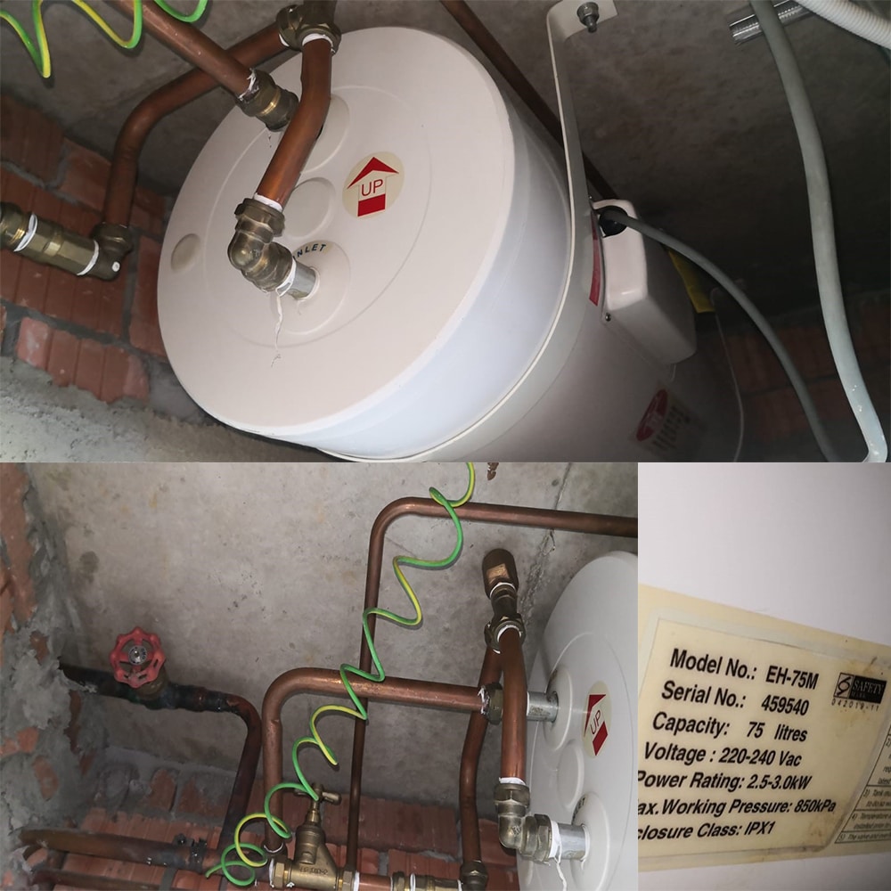 Rheem EH-75M water heater replacement at The Grandhhill - 4 Mar 2024