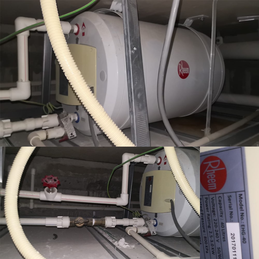 Rheem EHG-40 water heater replacement at Kingsford Waterbay - 4 Apr 2024