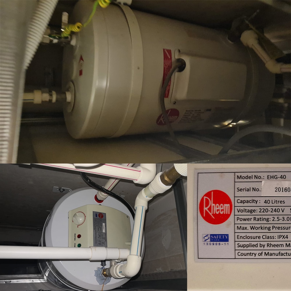 Rheem EHG-40 water heater replacement at Sol Acres-12 Apr 2024