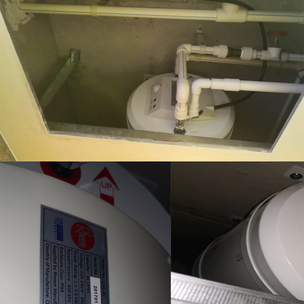 Rheem EHG-40 water heater replacement at SolArces-16 Apr 2024