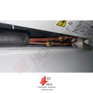 Mitsubishi Aircon System 1: BCA Trained Aircon Installation. Copper Pipe