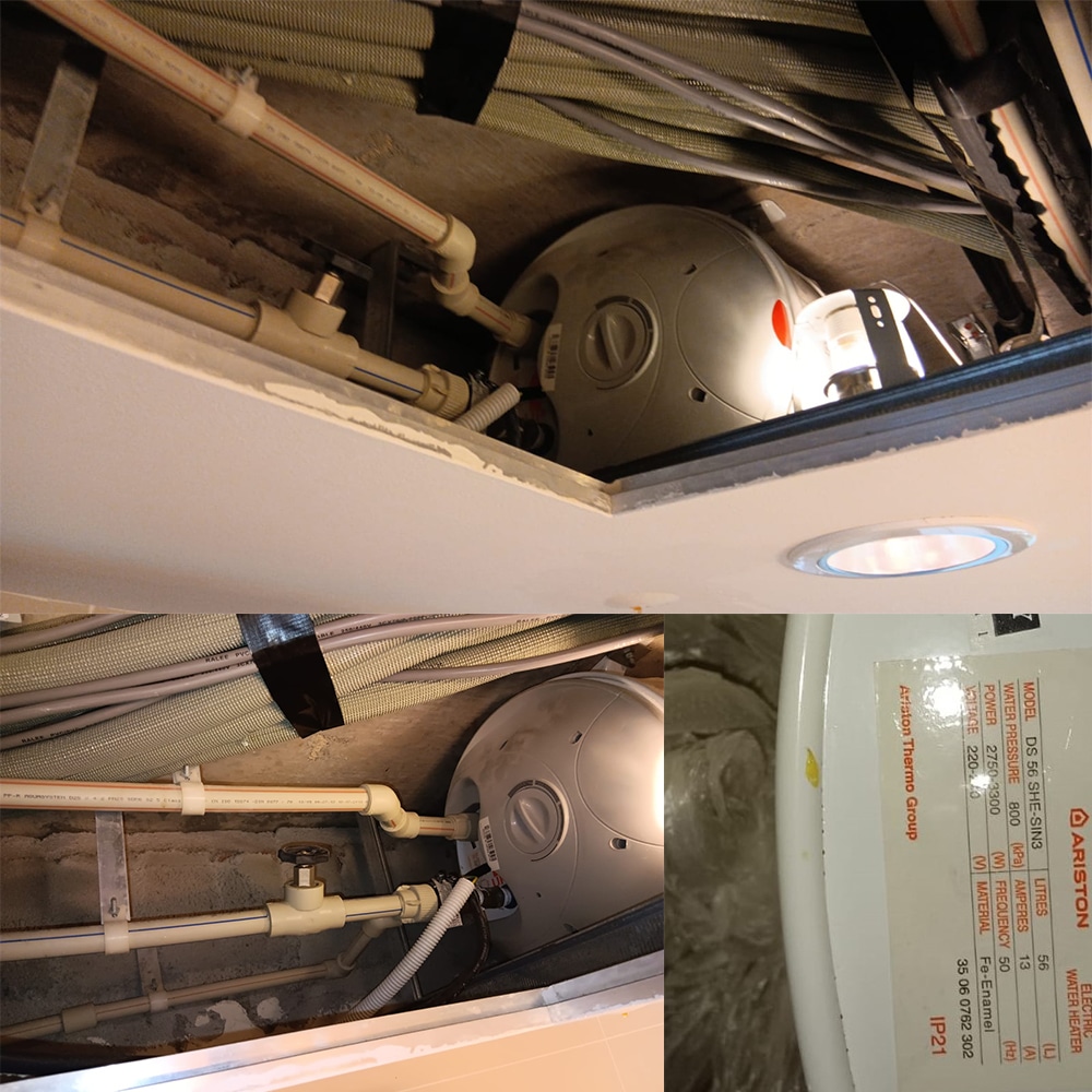 Ariston DS 56 SHE water heater replacement at Hedges Park - 16 May 2024