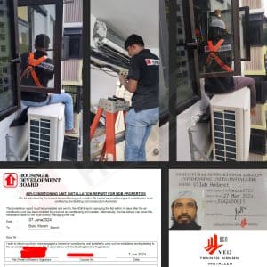 Daikin System 3 Aircon: BCA Trained Aircon Installer for HDB at 55 Lengkok Bahru on 07 Jun 2024