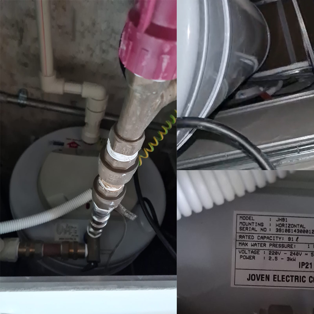 Joven JH91 water heater replacement at One Balmoral - 21 May 2024