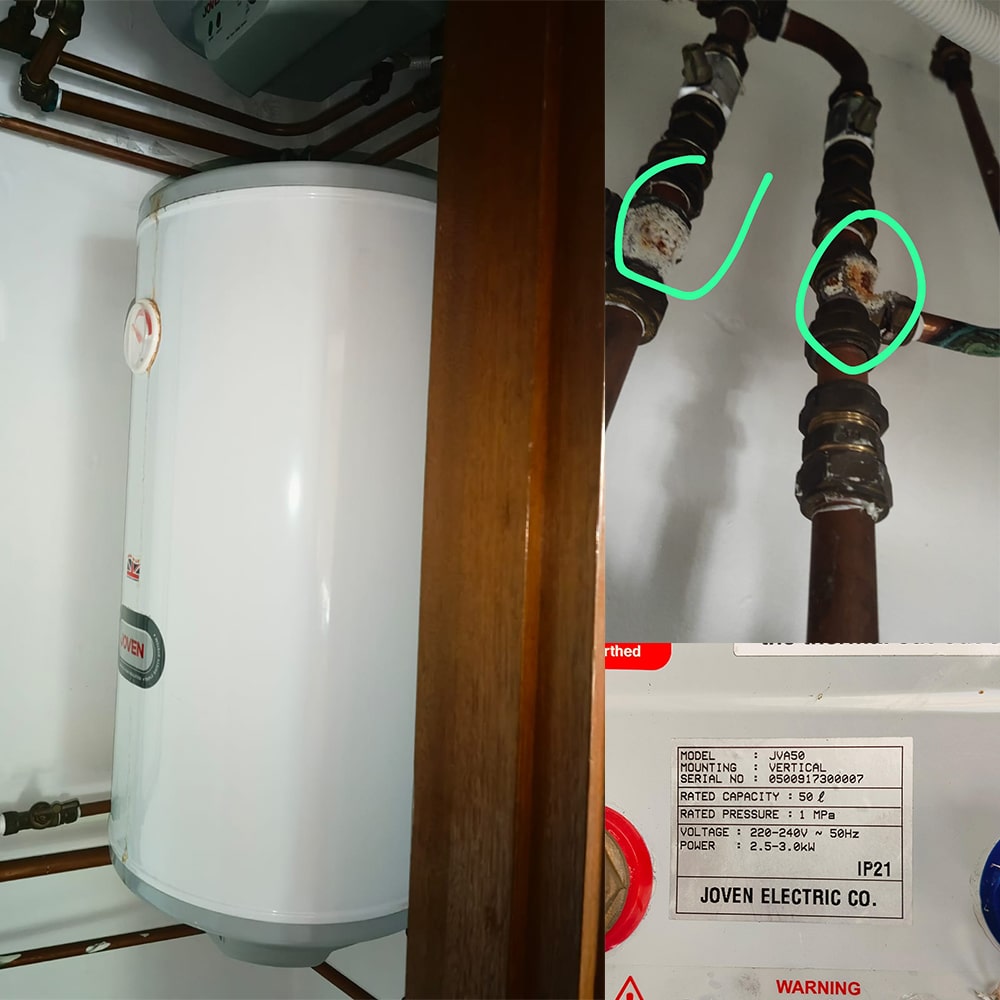 Joven JVA50 water heater replacement at Casa Cairnhill -21 May 2024