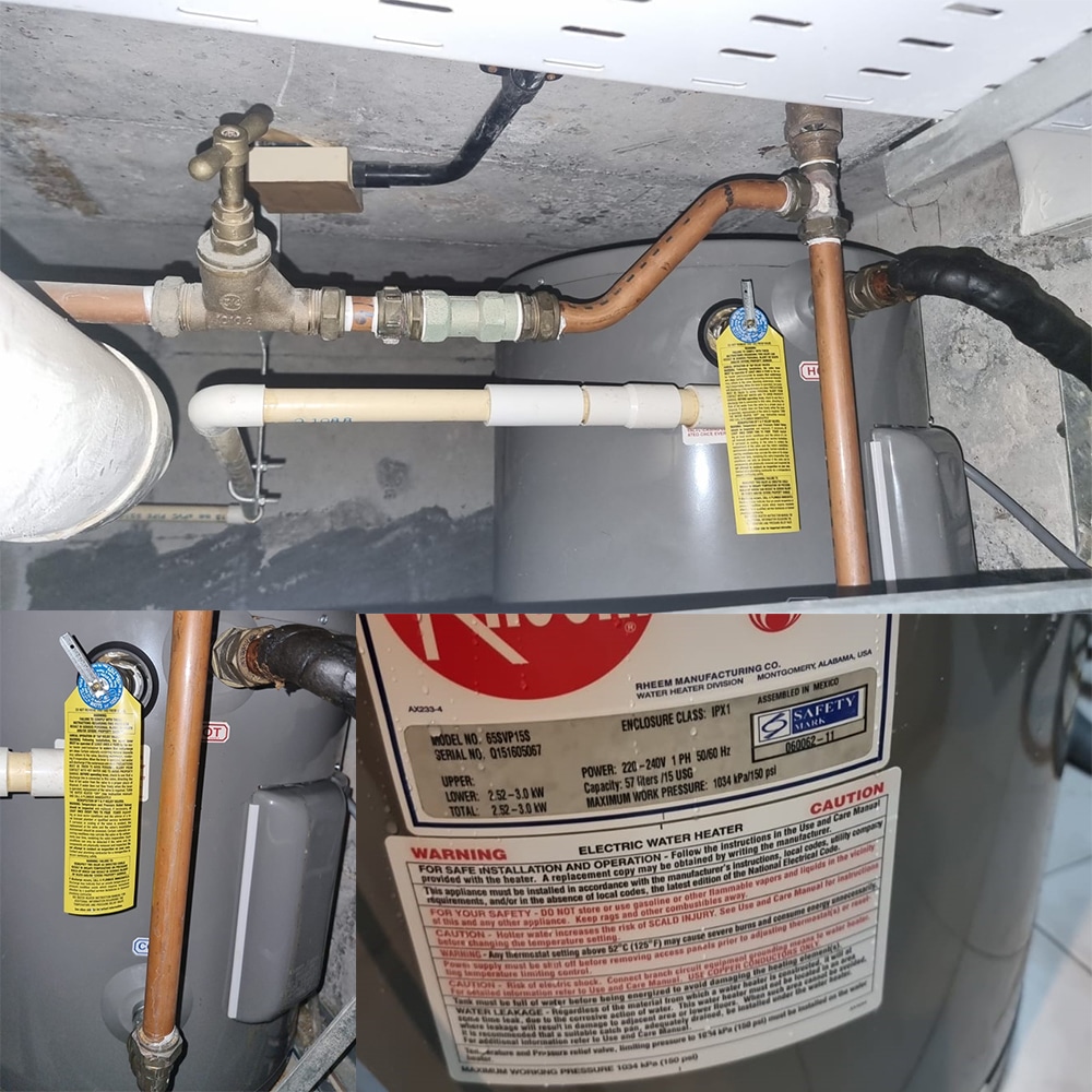 Rheem 65SVP15S water heater replacement at Guilin View - 31 May 2024