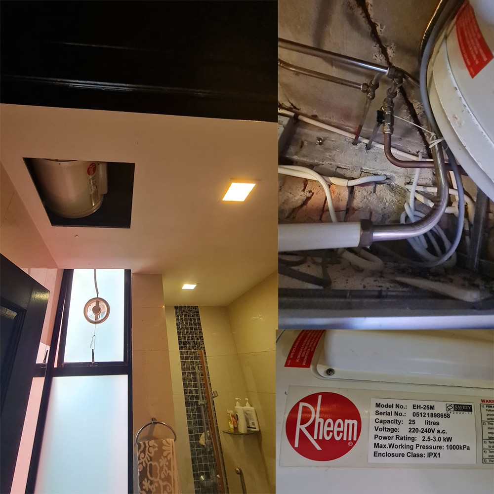 Rheem EH-25M water heater replacement at Tan Tong Meng Tower - 27 May 2024