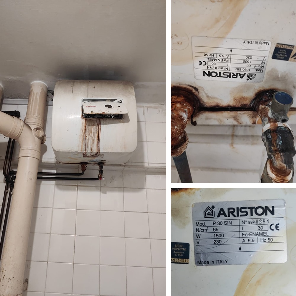 Ariston P 30 water heater replacement at 619 Woodlands Drive 52 HDB - 6 Jun 2024