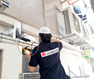 HDB Daikin Aircon Installation - Brazing at the Refrigeration pipe