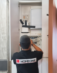 HDB Aircon Installation - Connecting the electrical wire