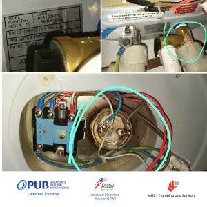 Faulty Storage Water Heater -Before Replacement of Joven JH56 water heater at Rio Vista - 17 Jun 2024