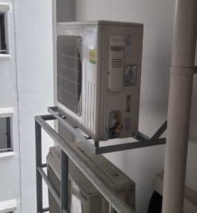 HDB Aircon Installation- After installation of outdoor condensing unit