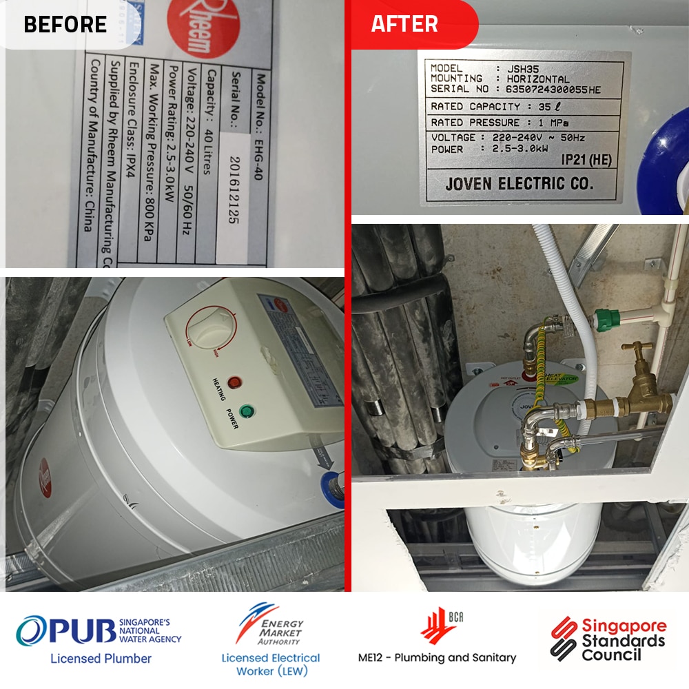 Rheem Water Heater EHG-40 condo-00