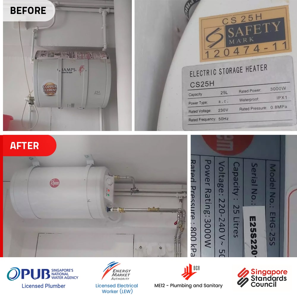 Champs Water Heater CS25H HDB 00