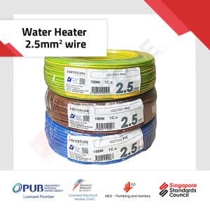 Water Heater 2.5mm2 wire