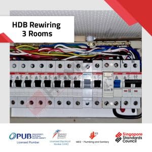 HDB Rewiring 3 Rooms DB Box