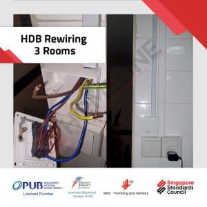 HDB Rewiring 3 Rooms