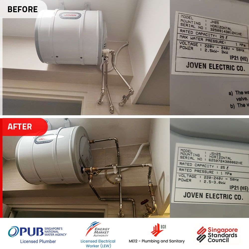 Joven water heater JH25 HDB-00-1