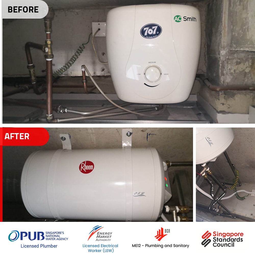 707 water heater EWS 30 replacement at condo 00