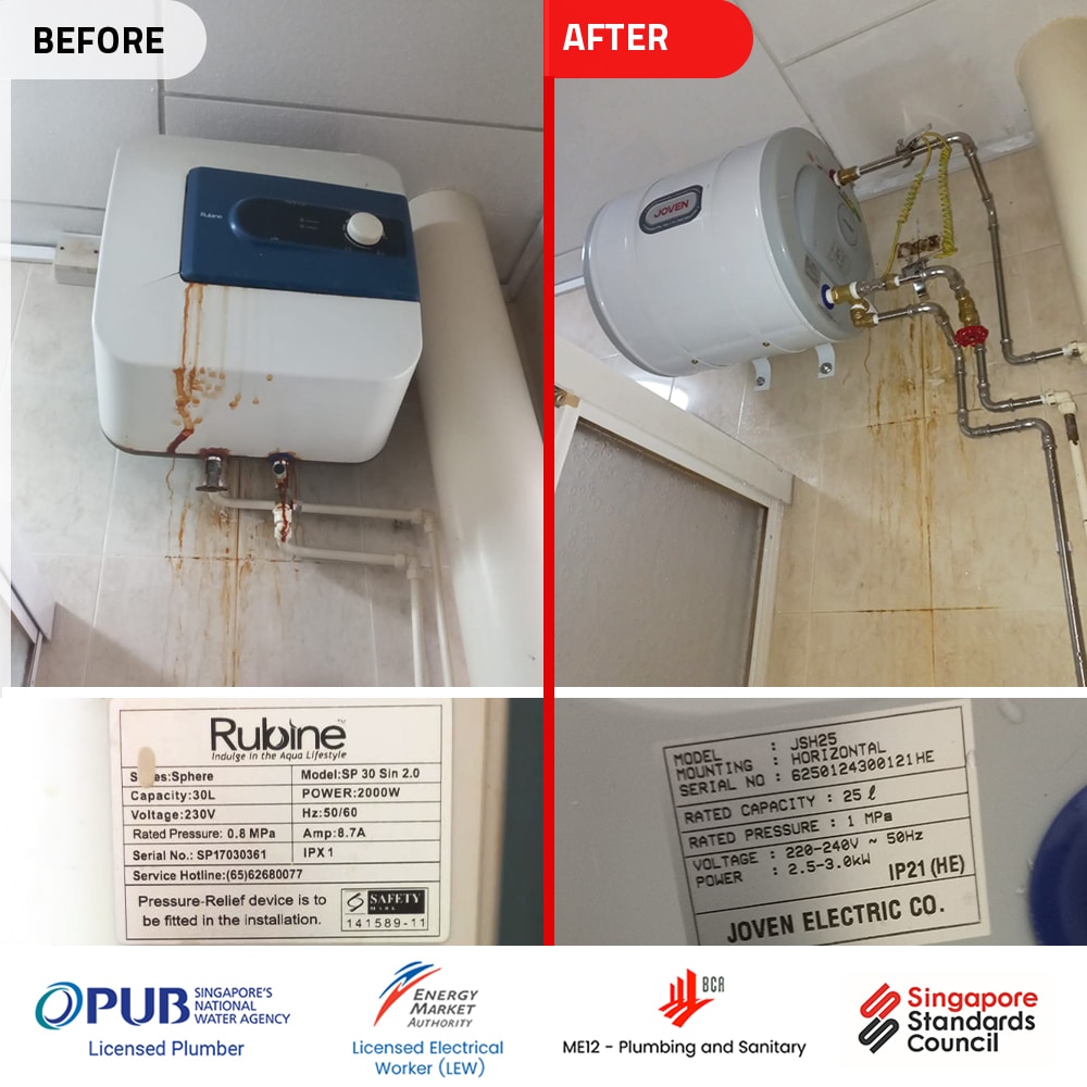 Rubine water heater SP 30 HDB 00